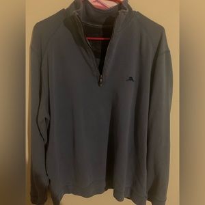Royal Blue Tommy Bahama Zip Collar Pull over
